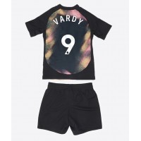 Camisa de Futebol Leicester City Jamie Vardy #9 Equipamento Secundário Infantil 2024-25 Manga Curta (+ Calças curtas)